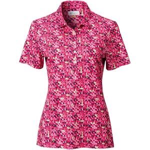 Greg Norman Pink Abstract Short Sleeve Polo Medium NWT Golf Activewear
